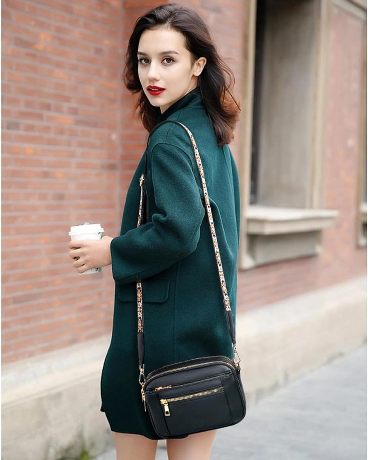 Elizina | Elegantna usnjena torba preko ramena