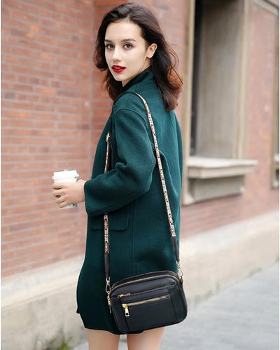 Elizina | Elegantna usnjena torba preko ramena