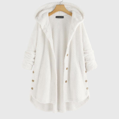 Azra | Elegantna flis jakna s kapuco